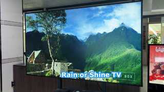 TV luar ruangan tahan air 86".