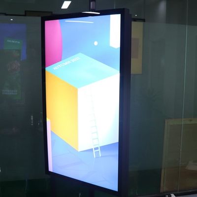 49inch Eksterior Lcd Menampilkan Pemain Iklan Lcd Luar Ruangan 5000nits Totem Iklan Interaktif