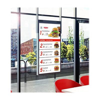 55 Inch Layar LCD Dua Sisi Tv Digital Advertising Signage 3000 Nit