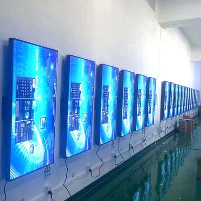 Panel Layar LCD Jendela Toko 55 Inci Menggantung 3500nits 1080p