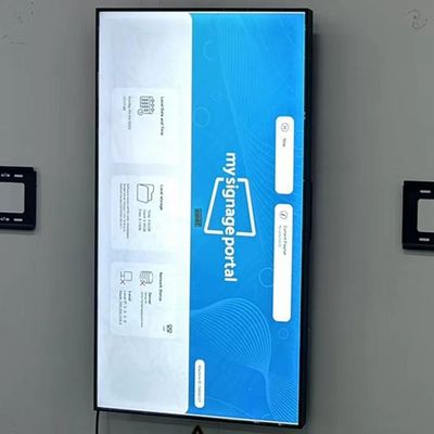 75 Inch Wall Mounted Tampilan Layar Iklan Digital 3500nit 3840x2160