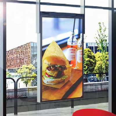 Tampilan Digital Dua Sisi Indoor 65 Inch Digital Signage Untuk Restoran Sekolah 3840x2160