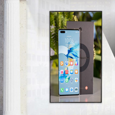 65 Inch Digital Window Signage Advertising Layar Lcd Kecerahan Tinggi