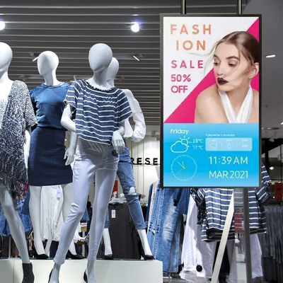 43 Inch Tft Lcd Screen Vesa Standar Digital Signage Jendela Menghadapi Tampilan Iklan Untuk Bisnis