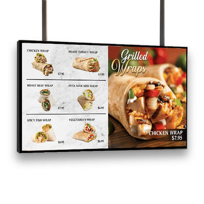 55 inci Display Digital Signage Periklanan Display Menu Papan Layar