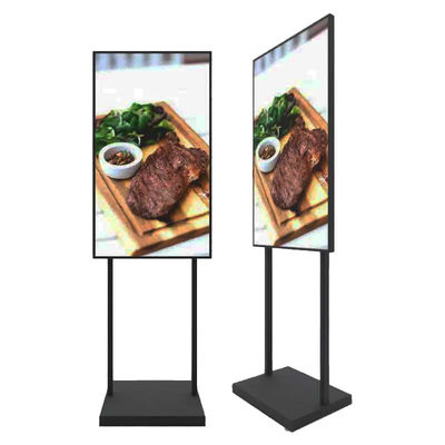 32/43/55inch Free Standing Digital Screen Kustomisasi Kecerahan