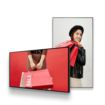 Komersial Lcd Screen Reklame Player 55inch Wall Mount Media Player Digital Signage