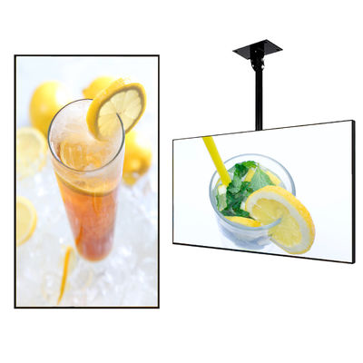 Ultra Narrow LCD Advertising Display Module Papan Menu Digital Untuk Restoran