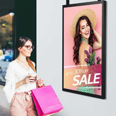 Ukuran Custom Toko Jendela LCD Tampilan 49 inci Iklan FHD Monitor Layar