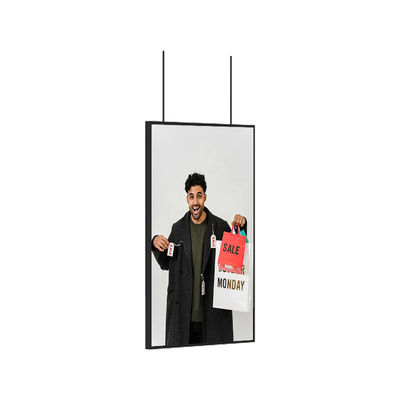 55 inci digital signage display Toko jendela LCD komersial Iklan Tampilan layar