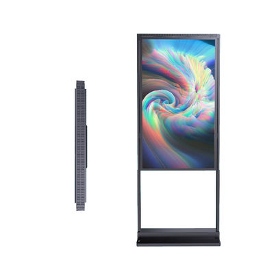 49 Inch Indoor Advertising Digital Video Signage Lantai Standing LCD Display Kiosk