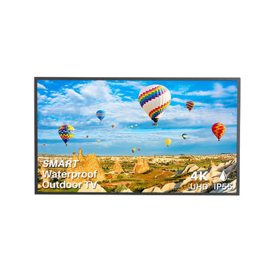 55inch IP66 tahan air matahari langsung kecerahan tinggi dinding TV luar penuh