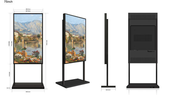 Layar LCD Jendela 75 Inci Ultra HD 2500-5000nits